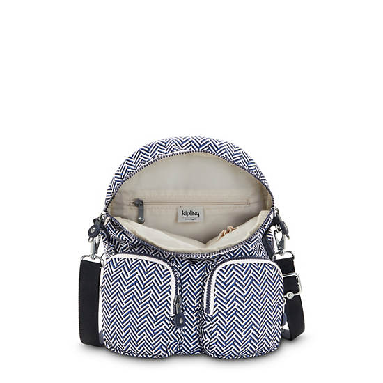 Kipling Firefly Up Printed Convertible Rugzak Grijs | België 1633EB